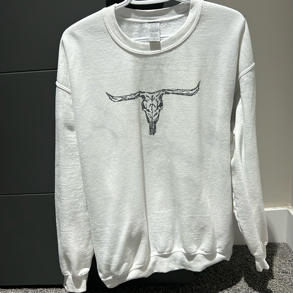 Longhorn marbled sweater